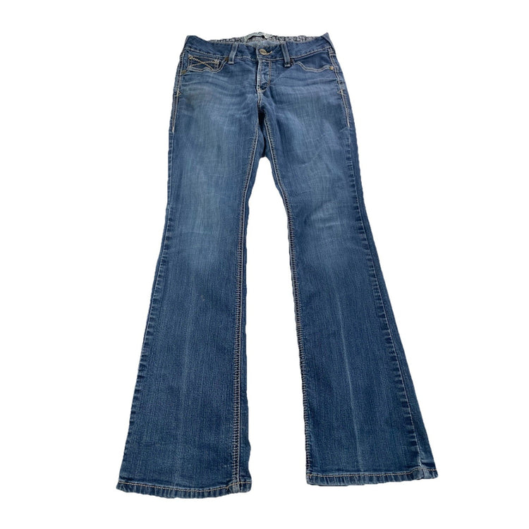 Womens Ariat REAL Denim Perfect Rise Bootcut Blue Jeans Size 31r