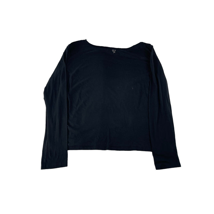 Womens Victorias Secret Black Off The Shoulder ‘Tease’ T Shirt Size Large