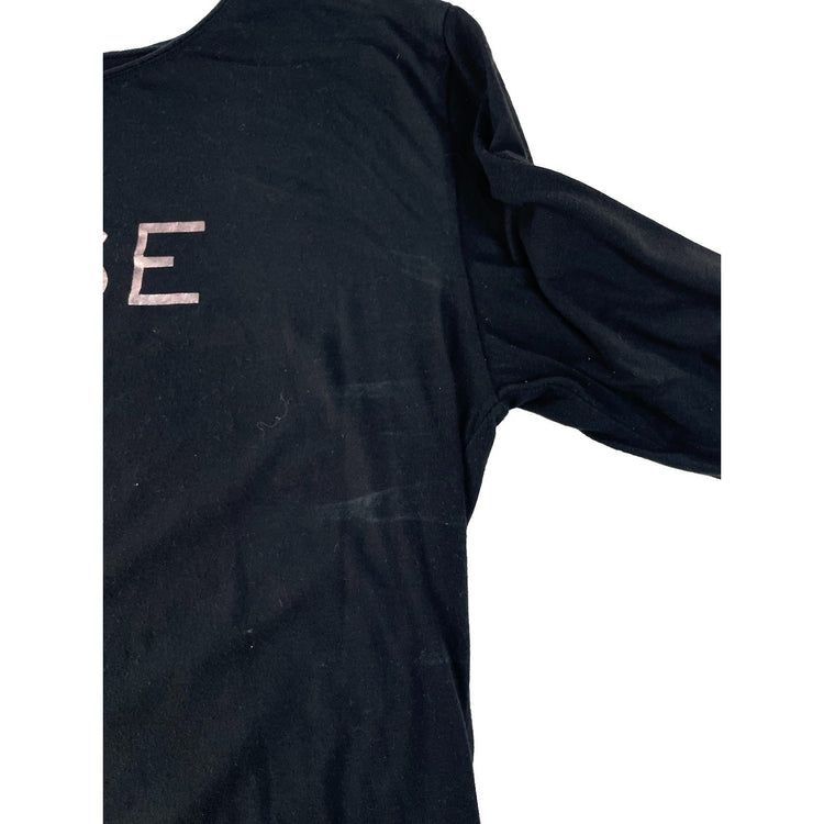 Womens Victorias Secret Black Off The Shoulder ‘Tease’ T Shirt Size Large
