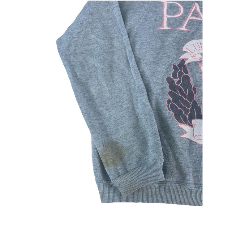 Vintage Pannill Paris University Gray Graphic Crewneck Sweatshirt Size Xl