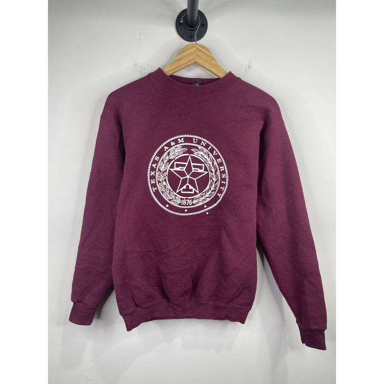 Vintage Texas A&M Maroon Pullover Sweatshirt Size Small
