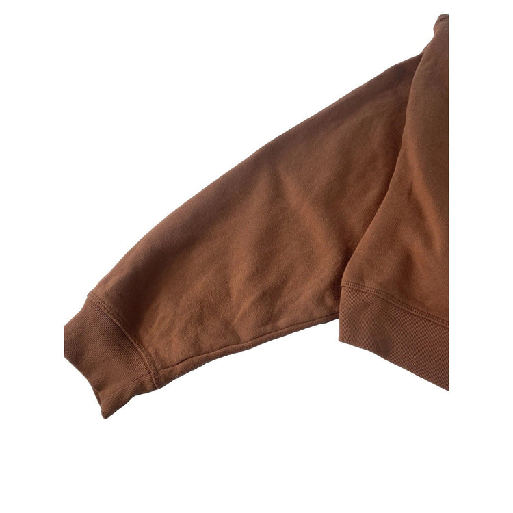Women’s PINK Victorias Secret Brown Cropped Hoodie Size XL
