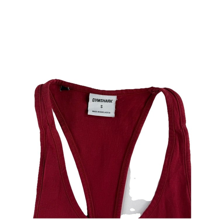 Mens Gymshark Red Tank Top Size S