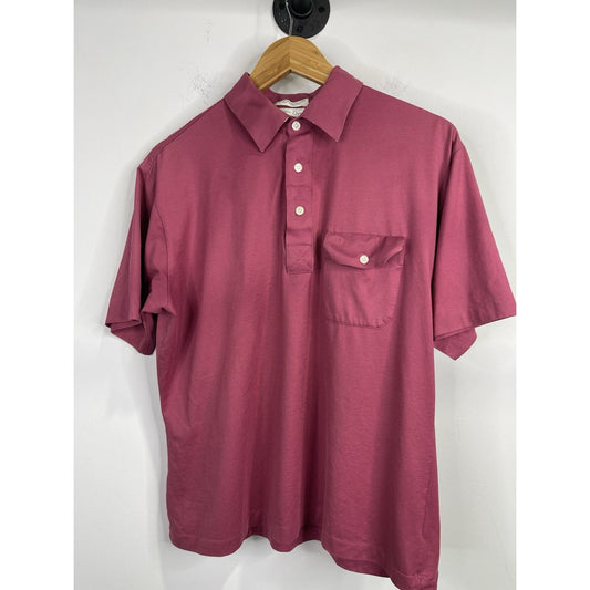 Men’s Vintage Christian Dior Polo Shirt Size Large Red Short Sleeve Adult