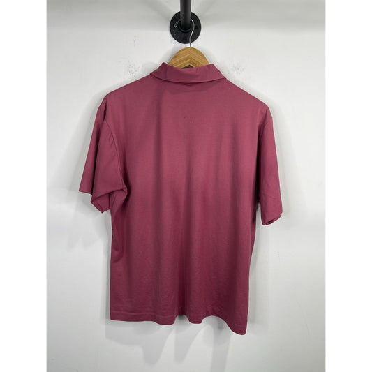 Men’s Vintage Christian Dior Polo Shirt Size Large Red Short Sleeve Adult