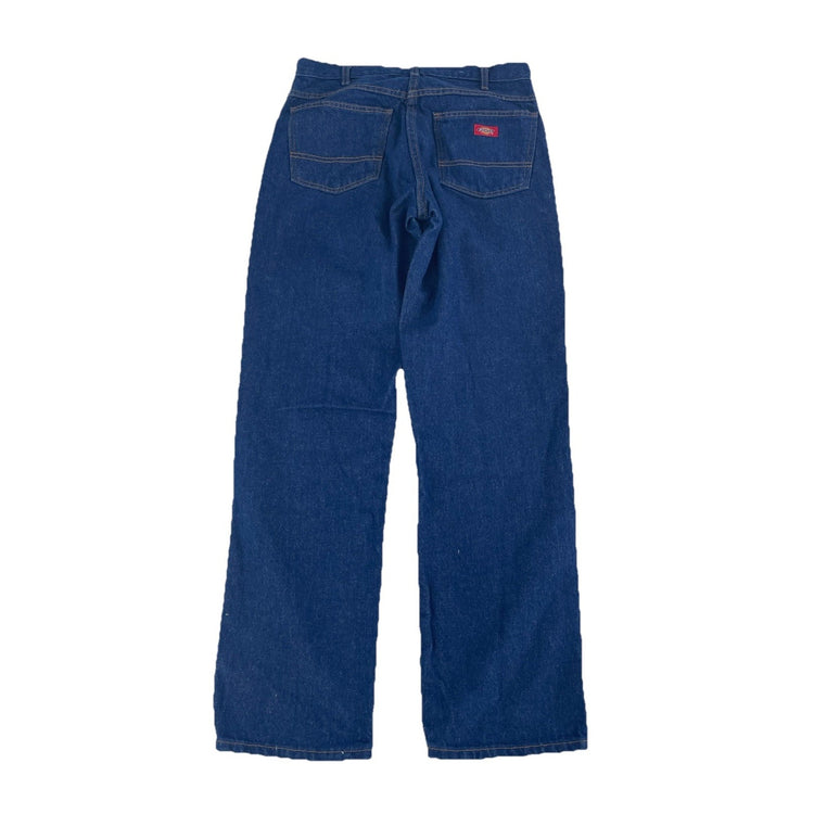 Mens Dickies Relaxed Straight Leg Denim Blue Jeans Size 32x32