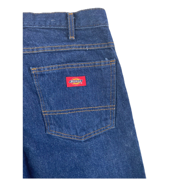 Mens Dickies Relaxed Straight Leg Denim Blue Jeans Size 32x32