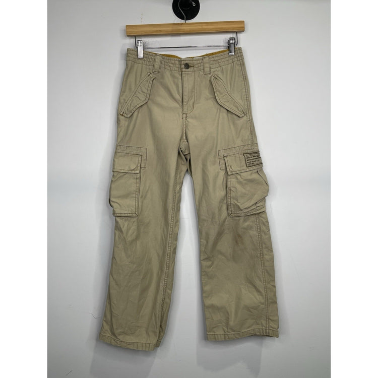 Women’s Size Old Navy Brand Khaki Multi-Pocket Cargo Pants Sz 12 Regular