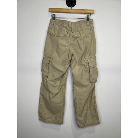 Women’s Size Old Navy Brand Khaki Multi-Pocket Cargo Pants Sz 12 Regular