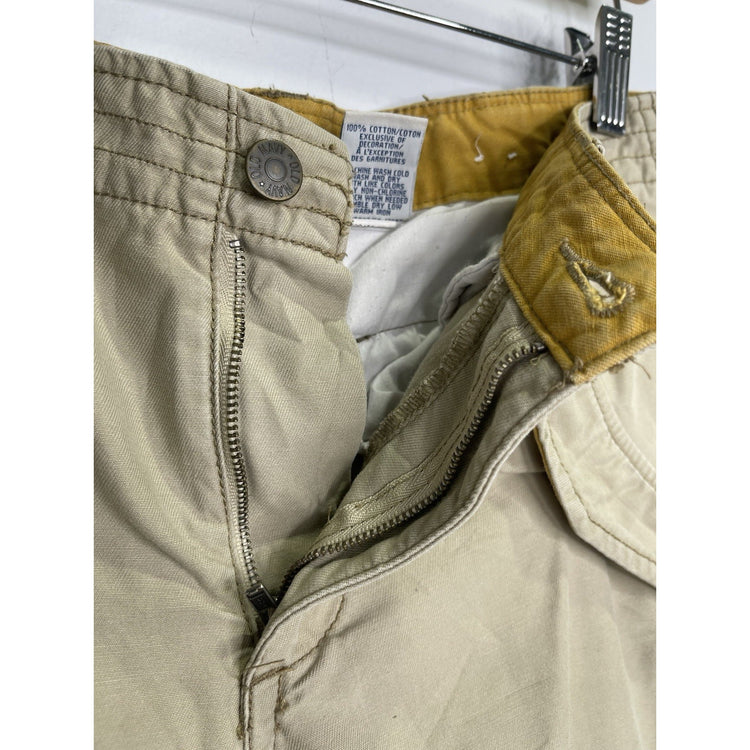 Women’s Size Old Navy Brand Khaki Multi-Pocket Cargo Pants Sz 12 Regular