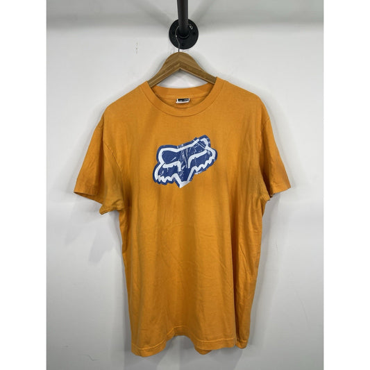 Men’s Y2K Vintage FoxHead FOX Motorsports BMX Orange Graphic T-shirt Sz XL
