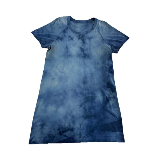 Lululemon Tie Dye Blue Short Sleeve Shirt Size 8