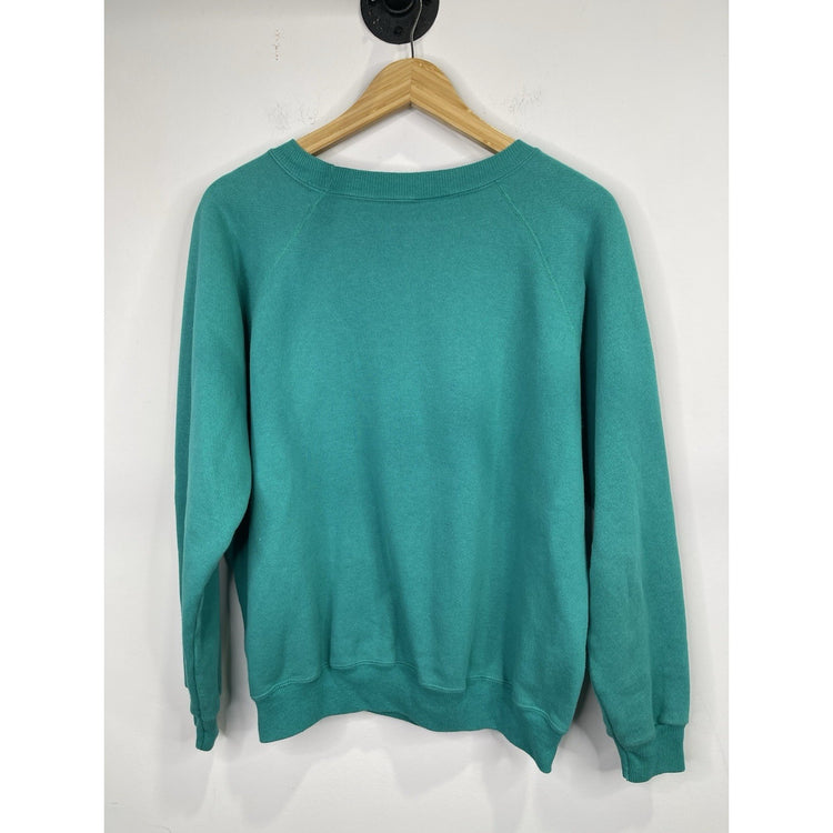 Men’s Vintage Turquoise Guess Jeans Pullover Sweater Sz L/XL