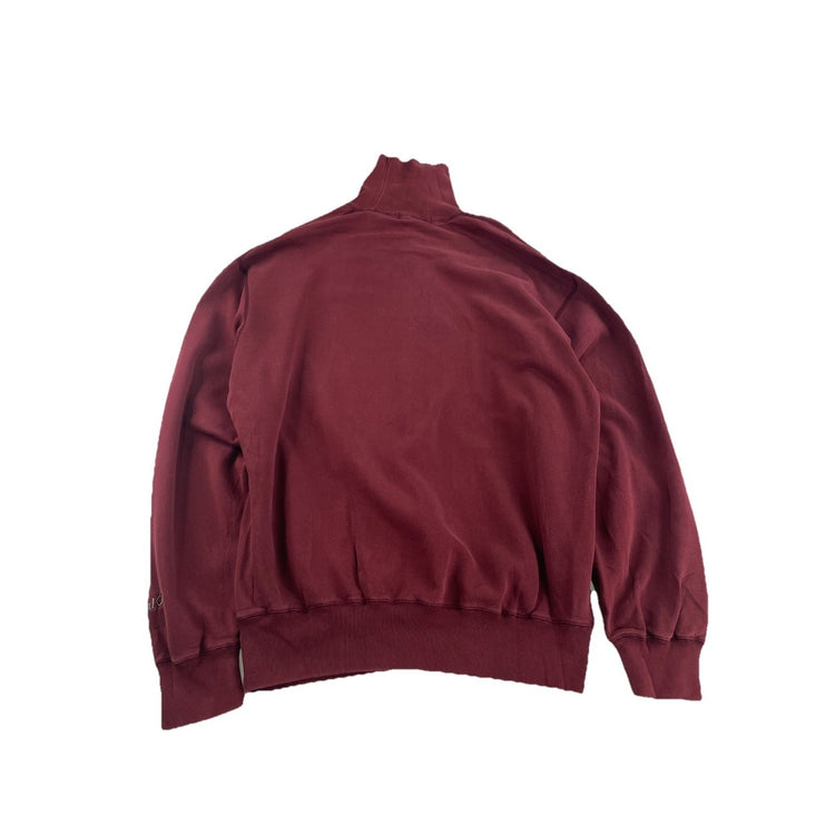Mens Vintage Polo Ralph Lauren Red Sweatshirt Turtle Neck Size M