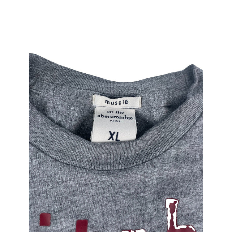 Kids Abercrombie Gray "Fitch New York 92" Graphic T-Shirt Size XL
