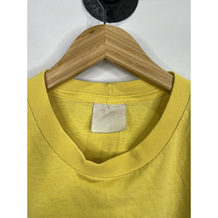 Men’s Vintage Carnival Cruise Yellow Ship Sailing T Shirt Sz L