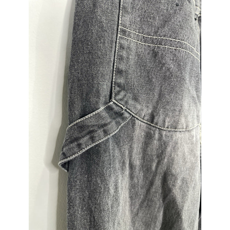 Mens Vintage Fubu Grey Double Pocket Baggy 32x32 Jeans