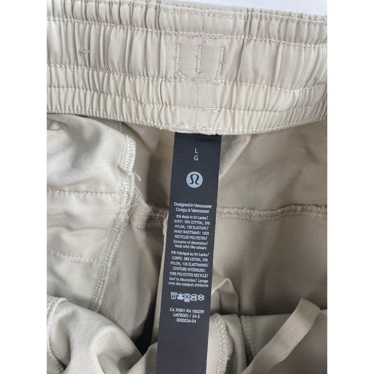 Men's Lululemon Elastic Waist Casual Athletic Shorts Size L