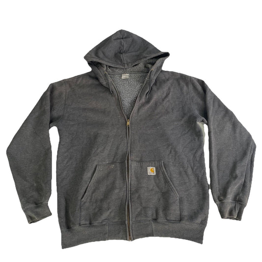 Mens Carhartt Gray Zip Up Jacket Size Large