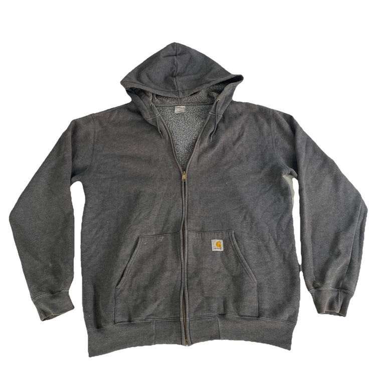 Mens Carhartt Gray Zip Up Jacket Size Large