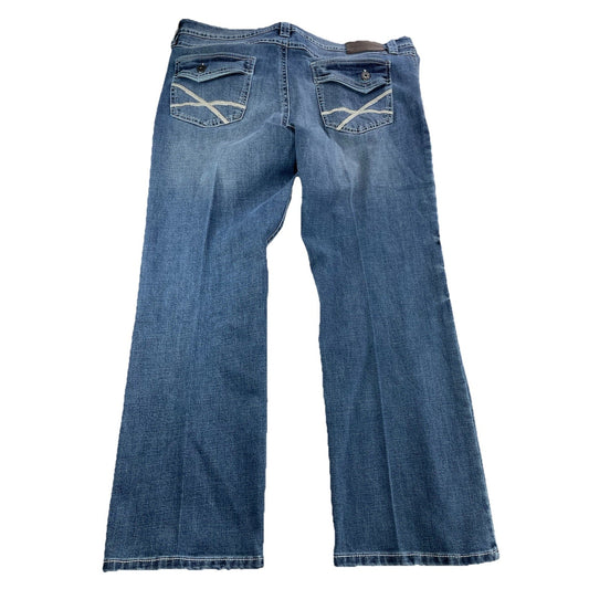 Men’s TK AXEL Slim Boot Blue Denim Jeans Size 40x30
