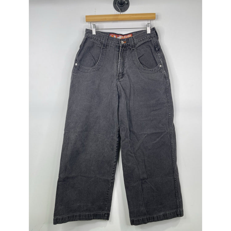 VTG Y2K Women’s Dark Denim JNCO 26’ Double Barrel Embroidered Jeans Sz 11