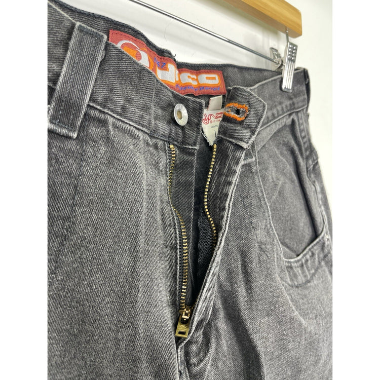 VTG Y2K Women’s Dark Denim JNCO 26’ Double Barrel Embroidered Jeans Sz 11