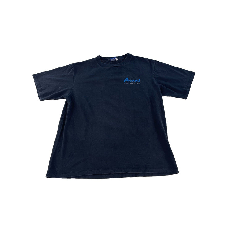 Mens JB Volcan Arenal Costa Rica Graphic T-Shirt Black Size L