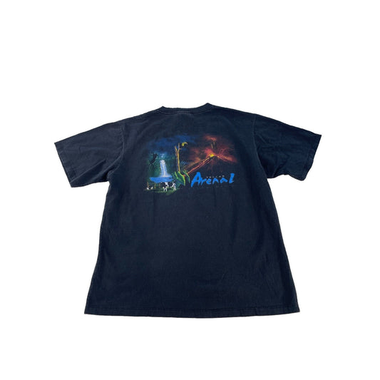 Mens JB Volcan Arenal Costa Rica Graphic T-Shirt Black Size L