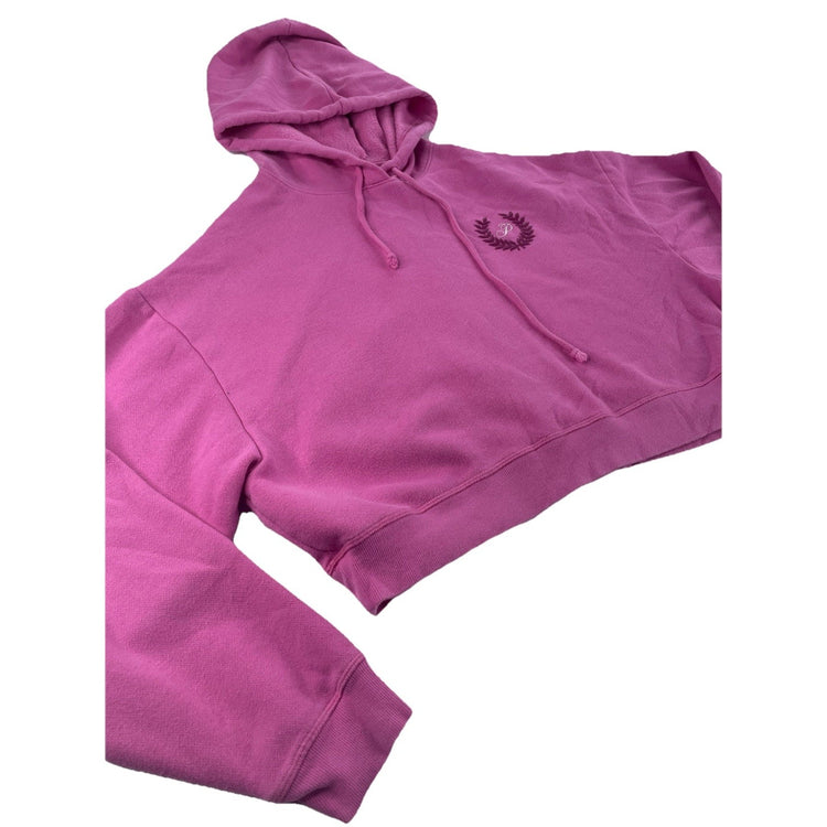Womens Victoria’s Secret PINK Pink Cropped Hoodie Size Medium