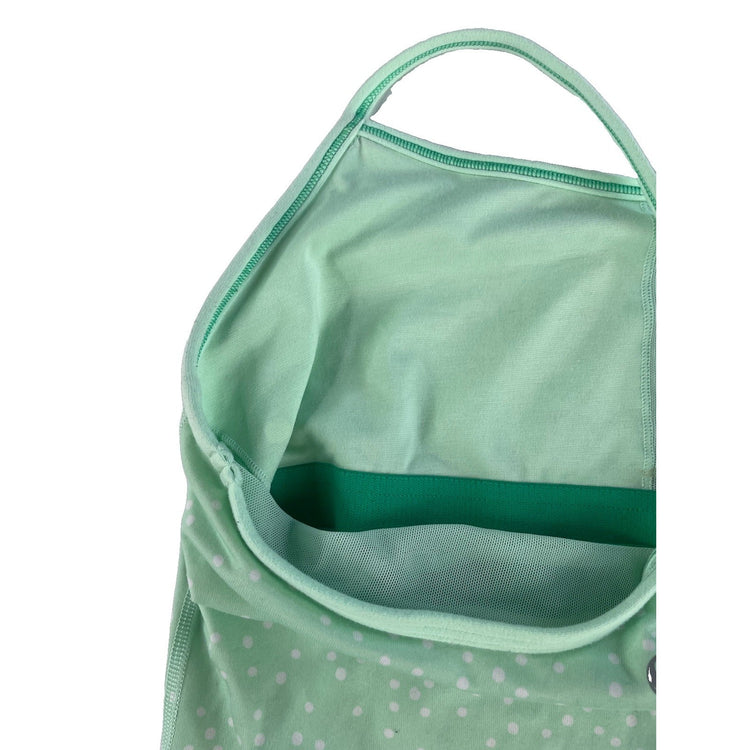 Womens Lululemon Mint Green White Polka Dot A Line Tennis Tank Top Size 8