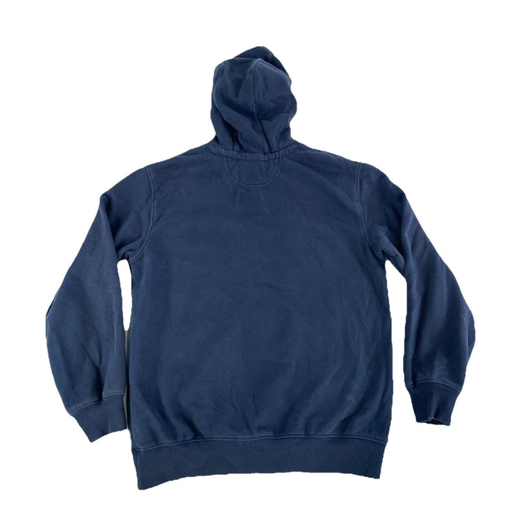 Mens Carhartt Navy Blue Blank Loose Fit Pullover Hoodie Size M