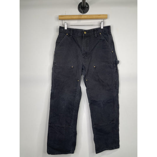 Vintage Carhartt Black Double Knee Carpenter Pants 32x30