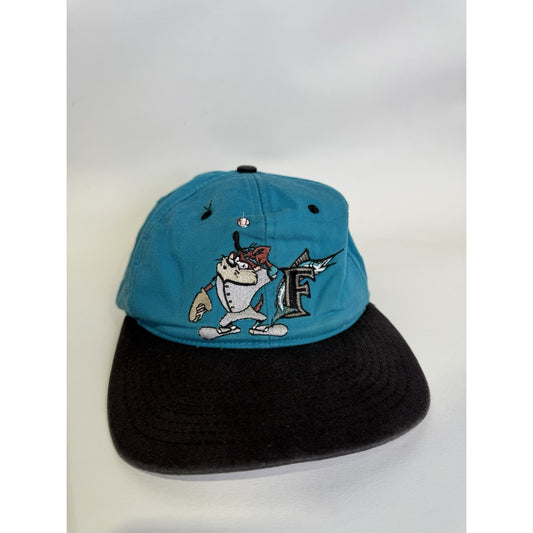 Vintage Florida Marlins 1990’s Taz Looney Tunes MLB SnapBack Hat