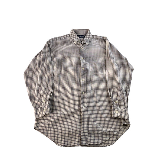Mens Polo Ralph Lauren Black & White Blake Button Down Shirt Size Small