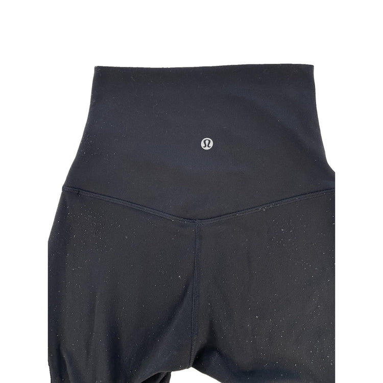 Womens Lululemon Black Nulu High Rise Align Athletic Yoga Shorts Size 2