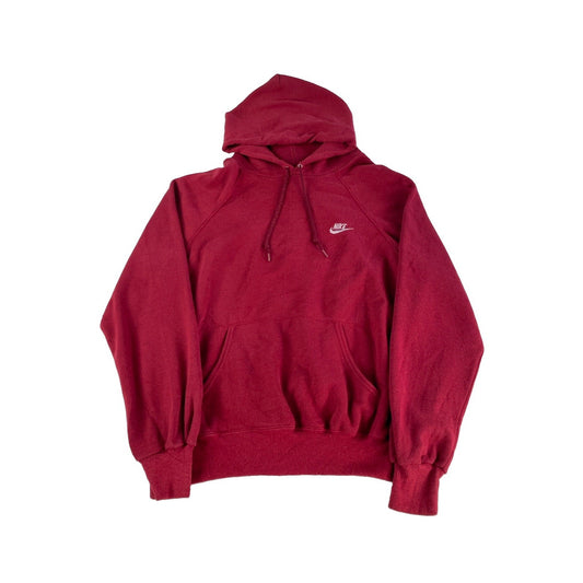 Men Vintage Nike Maroon Embroidered Swoosh Hoodie Size Large