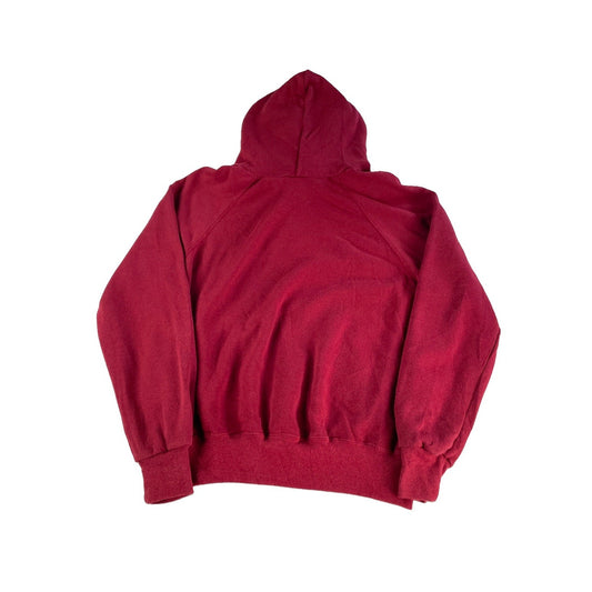 Men Vintage Nike Maroon Embroidered Swoosh Hoodie Size Large