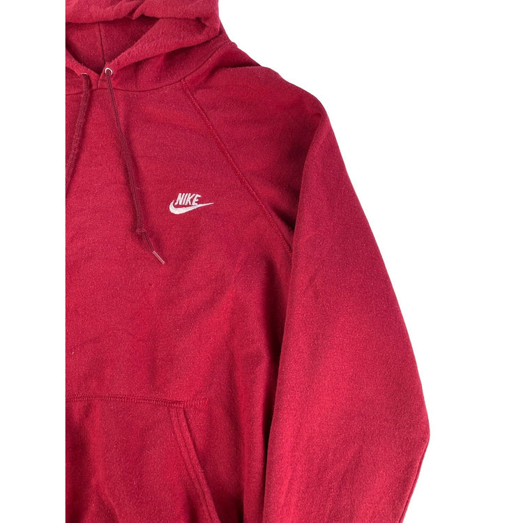 Men Vintage Nike Maroon Embroidered Swoosh Hoodie Size Large