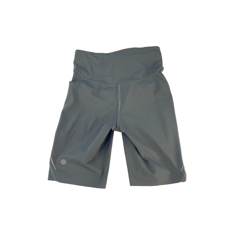 Womens Lululemon Sage Green Nulux Fast and Free Pockets Shorts Size 4