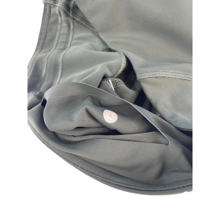 Womens Lululemon Sage Green Nulux Fast and Free Pockets Shorts Size 4