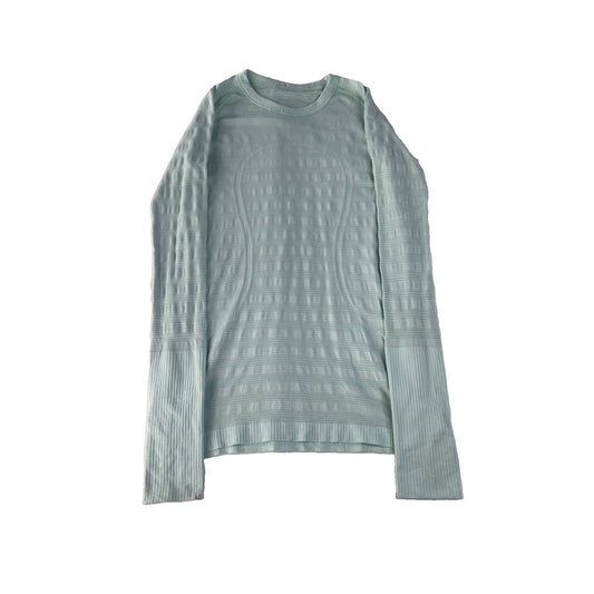 Womens Lululemon Mint Green Long Sleeve Shirt Size 6
