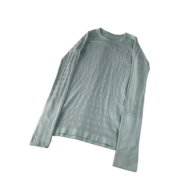 Womens Lululemon Mint Green Long Sleeve Shirt Size 6