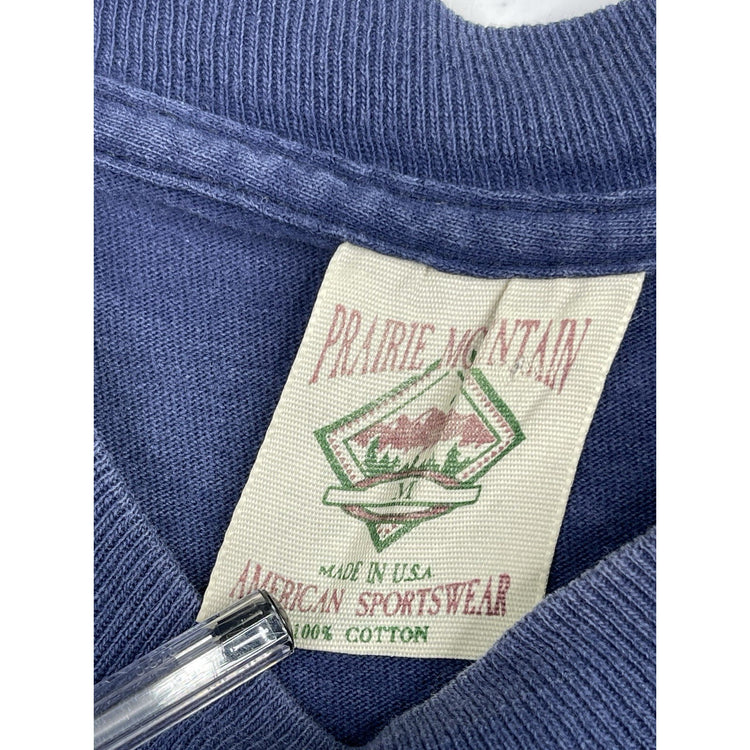 Vintage Yellowstone National Park Shirt Mens M Bear Prairie Mountain 90s