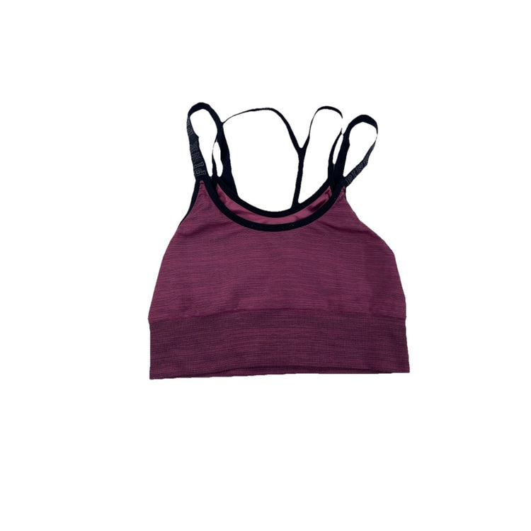 Womens Victoria Secret Striped Burgundy Bralette Size S