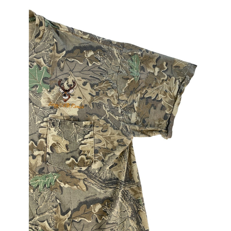 Mens Wrangler ‘Lazy R&B Ranch’ Camo Print T Shirt Size 2XL
