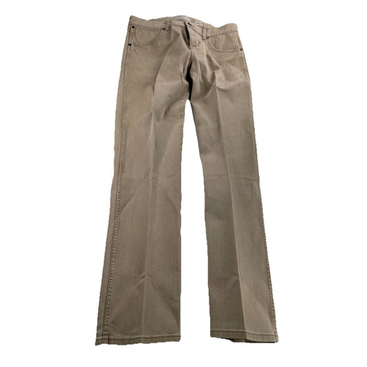 Men’s Wrangler Retro Tan Slim Straight Jeans Size 34x34