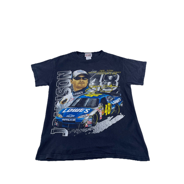 Vintage Jimmie Johnson NASCAR Tee 2006 2007 Champion Chase Authentics Size S
