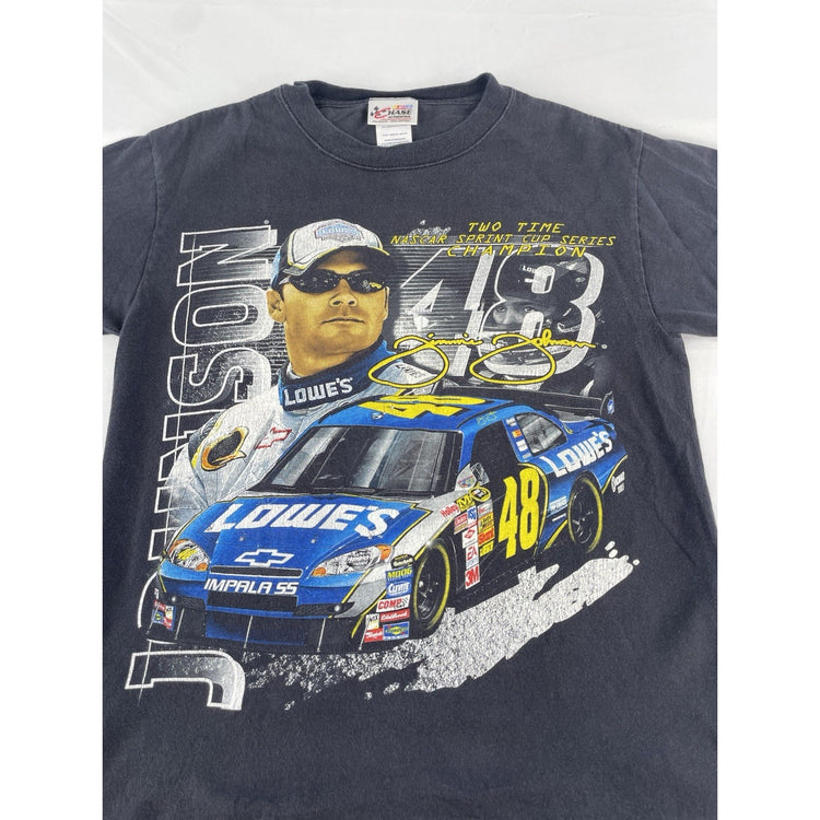 Vintage Jimmie Johnson NASCAR Tee 2006 2007 Champion Chase Authentics Size S