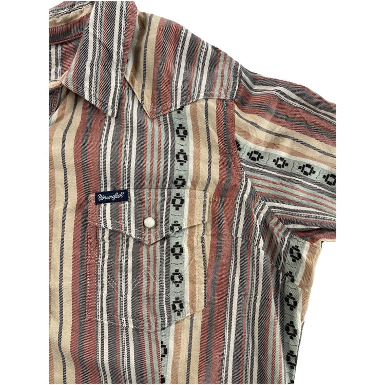 Mens Wranglers Retro Western Snap-Down, Long Sleeve, Shirt Size Xxl